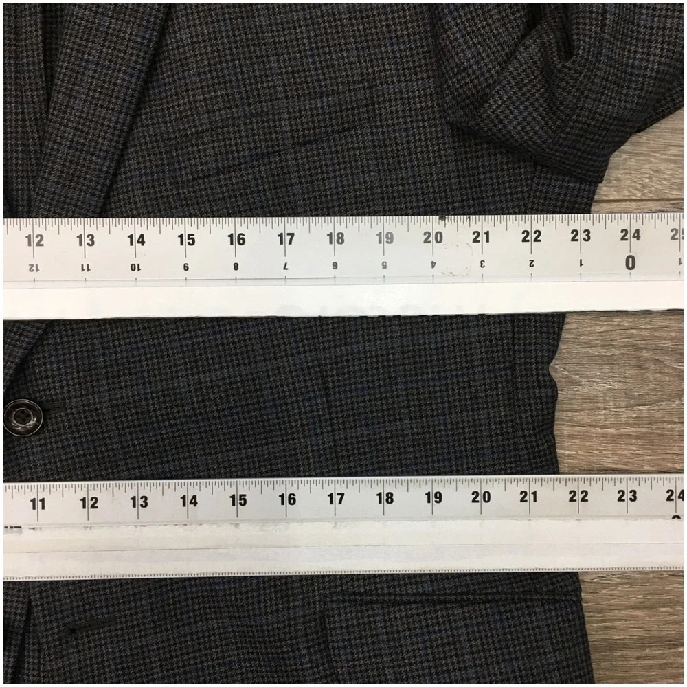 TALLIA Mens Wool Blazer Sport Coat Casual‎ Jacket Size 44S Two Button Suit